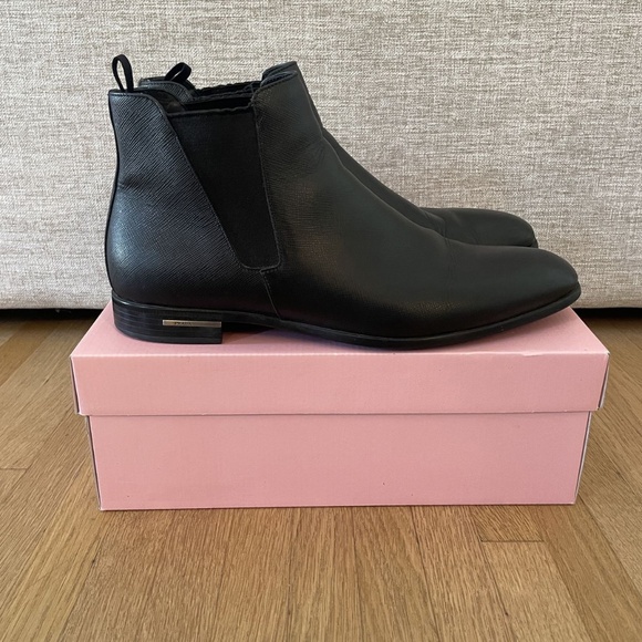 PRADA Saffiano Leather Chelsea Boots main image 6